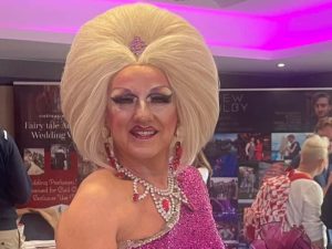 Dixi Tucker - our hostess for the Manchester Gay Wedding Show